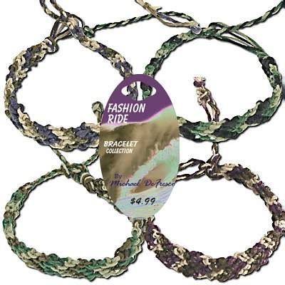 Wholesale Hemp Braided 3 tone Sailor anklets and/or bracelets