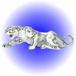 ATTACK COUGAR PEWTER FIGURINE