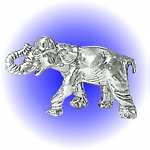 GOOD LUCK ELEPHANT PEWTER FIGURINE