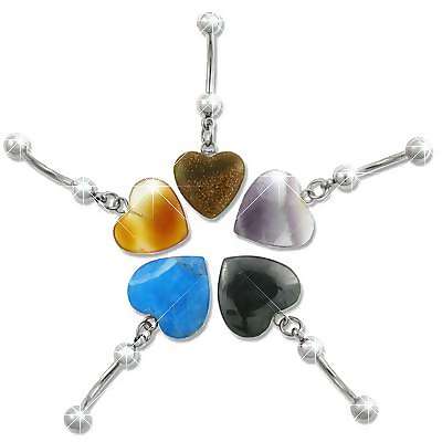 Genuine Semi Precious Stone Hearts