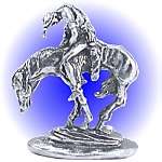 END OF THE TRAIL PEWTER FIGURINE