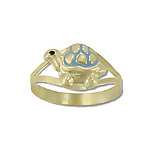 animal turtle design GOLD ring