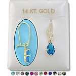 cubic zirconia lever wire earrings