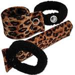 LEOPARD SKIN SLAP PONY TAIL HOLDERS