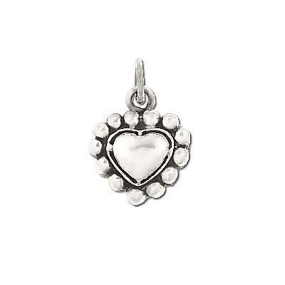 Silver Heart Charms