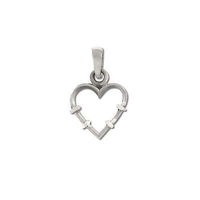 Silver Heart Charms