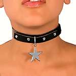 M-TV STUDDED COLLAR & STAR DANGLE