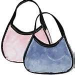 Fuzzy colored purses