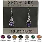 STERLING HAND-MADE GENUINE STONE EARRINGS