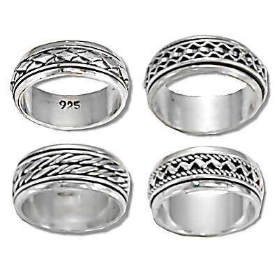Spinning Jewelry Display on Wholesale Moveable Spinner Rings And Bands Made From